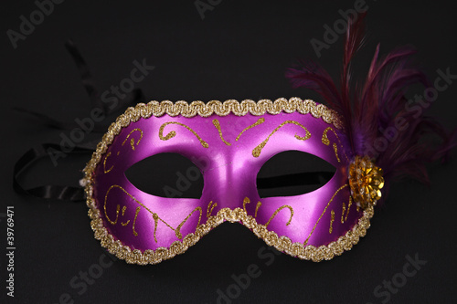 purple carnival mask