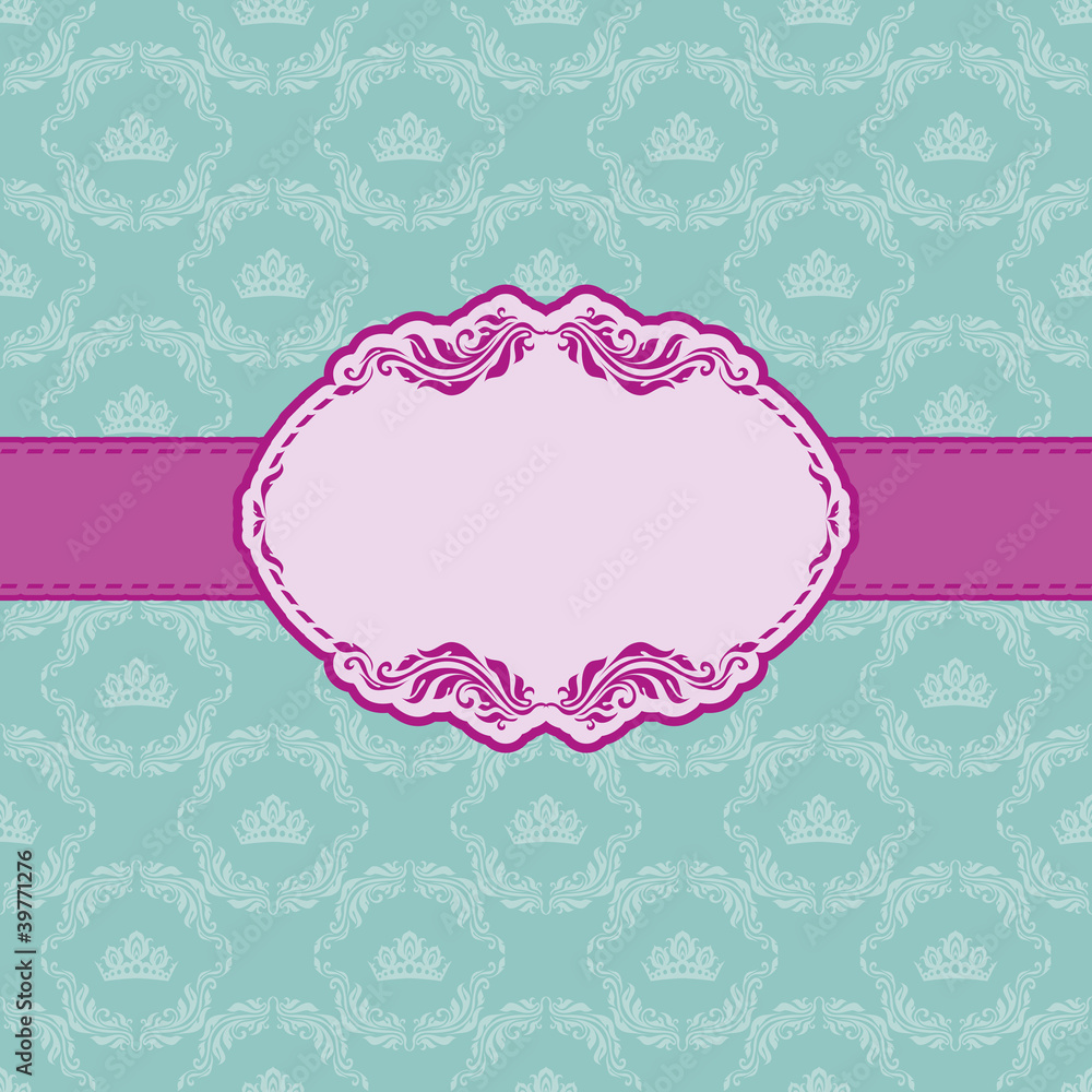 Template frame design for greeting card . Template frame design for greeting card .