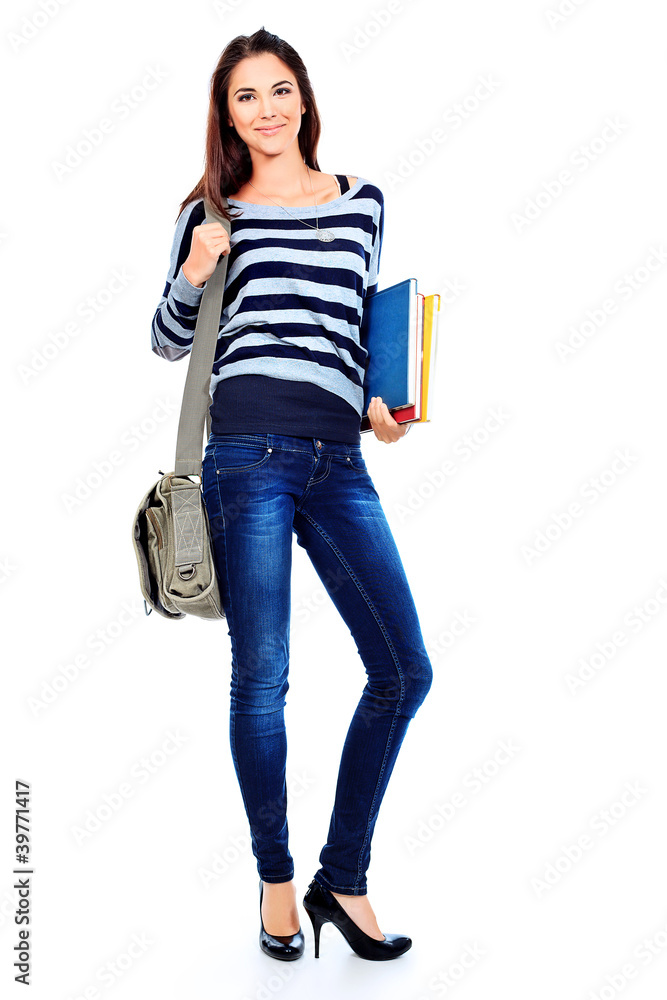 Naklejka premium girl student