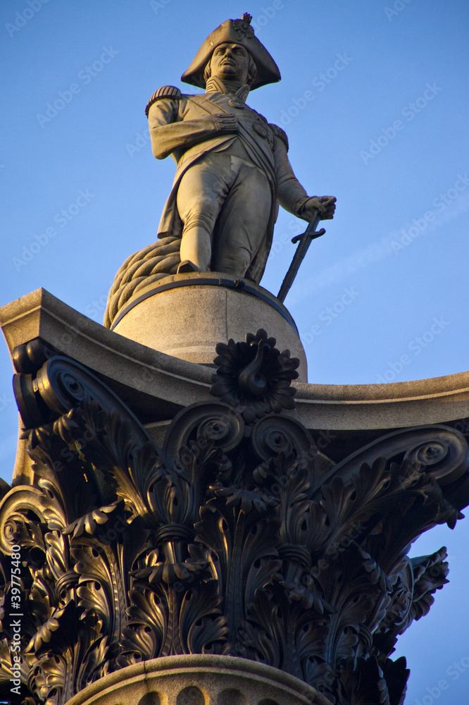 Obraz premium Nelson's Column in Trafalgar Square