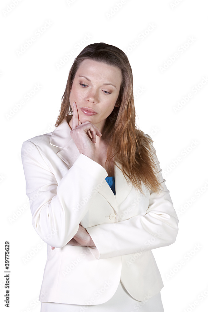Cute Businesswoman with her hands on her waist Cute Businesswoman with her hands on her waist