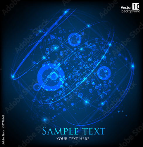 Abstract dark background. Vector