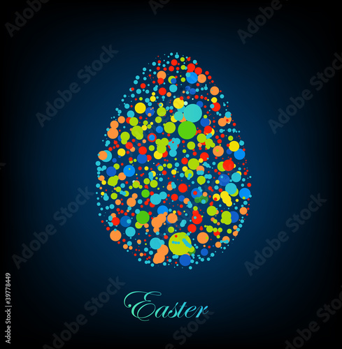 Abstract easter egg. Vector