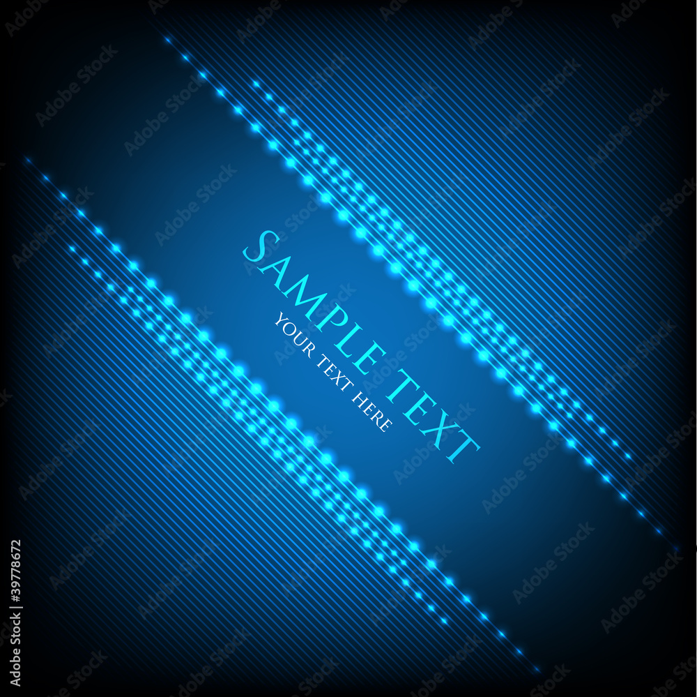 Abstract Background with glowing lights. Vector