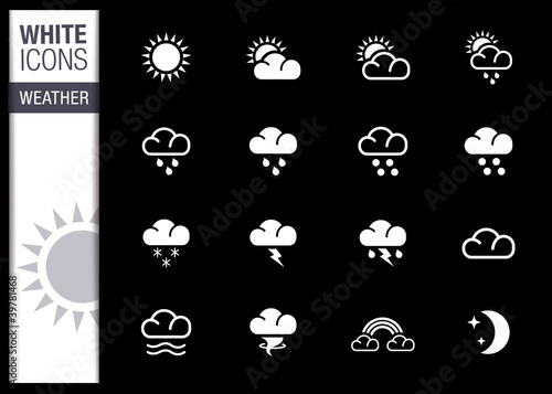 White - Weather icons