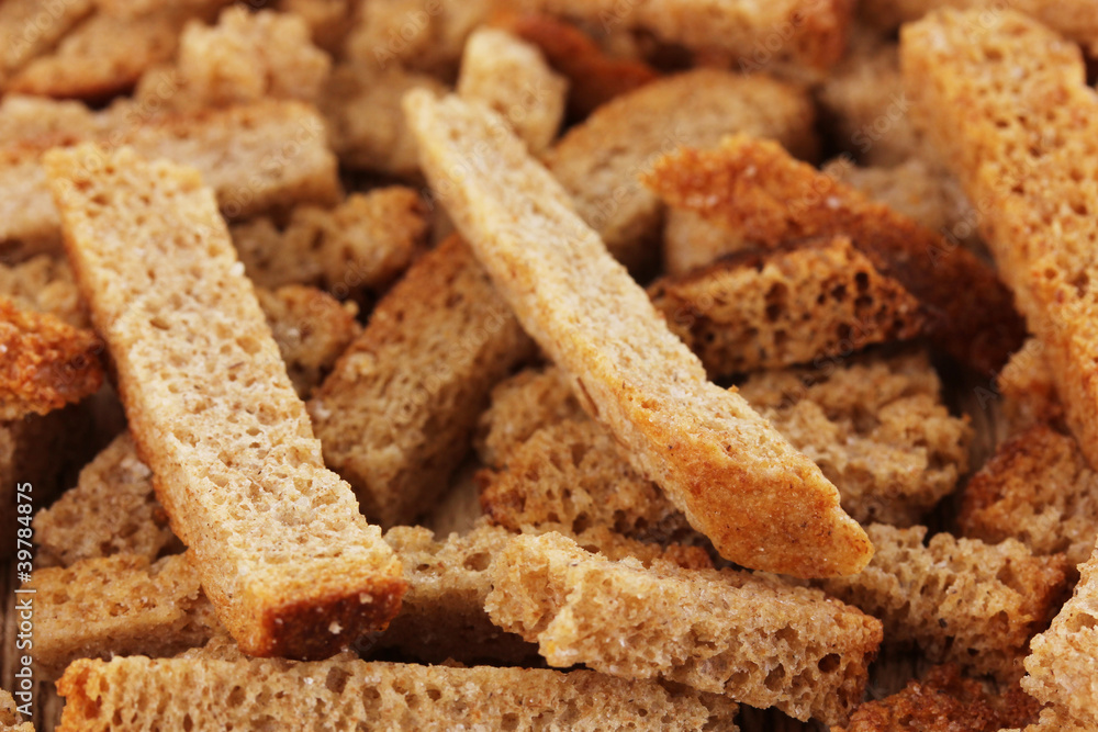Appetizing rusks close-up Appetizing rusks close-up
