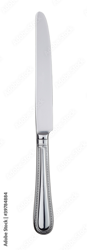 Silver Knife on white background Silver Knife on white background