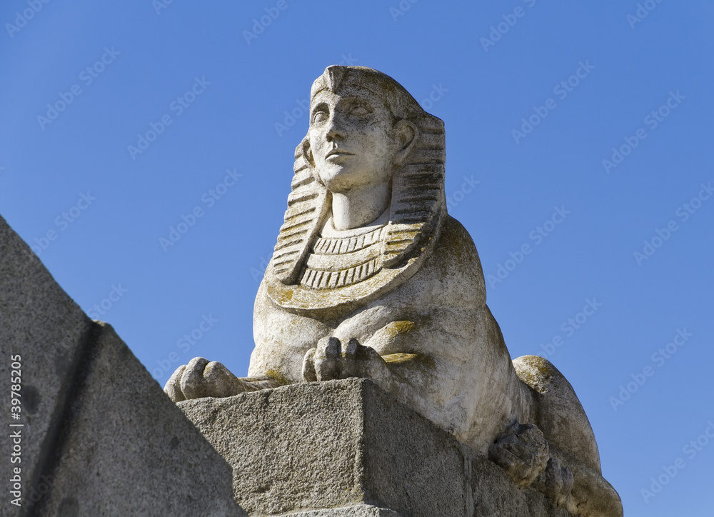 Egyptian sphinx in Park of the Pleasant Retreat