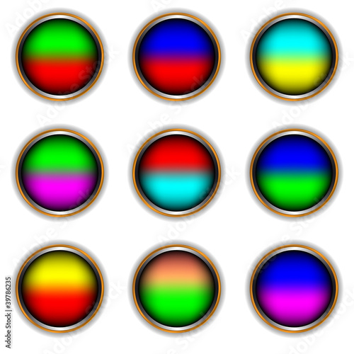 Free Download Nine multi-colored icons - GFXLoad