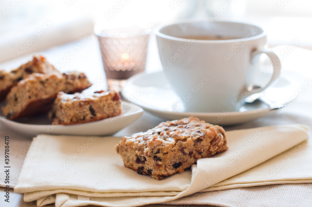 Homemade biscuits and a cup of tea Homemade biscuits and a cup of tea