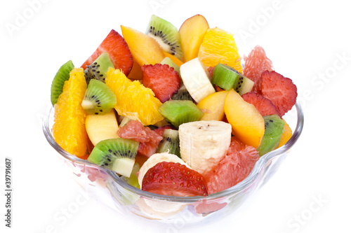 Fresh Fruit Salad in the bowl