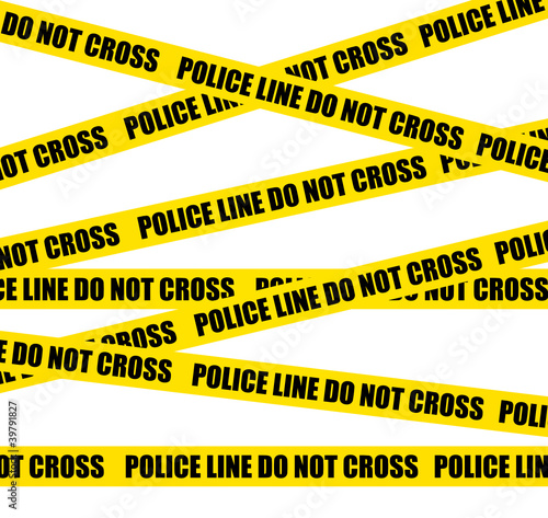 Police lines. Do not crosss. Crime scene background.