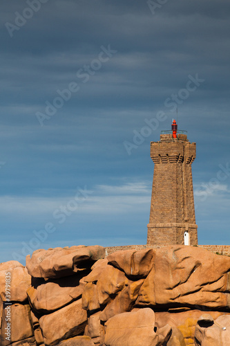 Pors Kamor lighthouse, Ploumanac h, Brittany, © Radomir Rezny