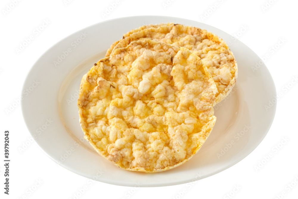 corn diet cookies on the plate corn diet cookies on the plate
