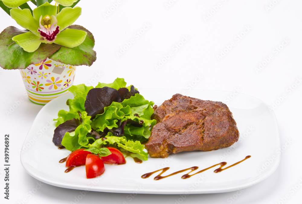 Fleisch vom Schweinenacken Fleisch vom Schweinenacken