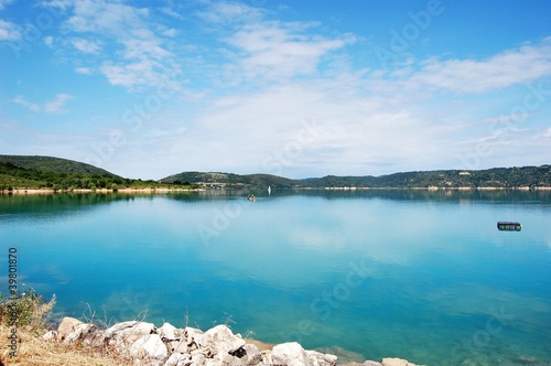 Beautiful view on St.Croix lake in Verdon, Provence, France