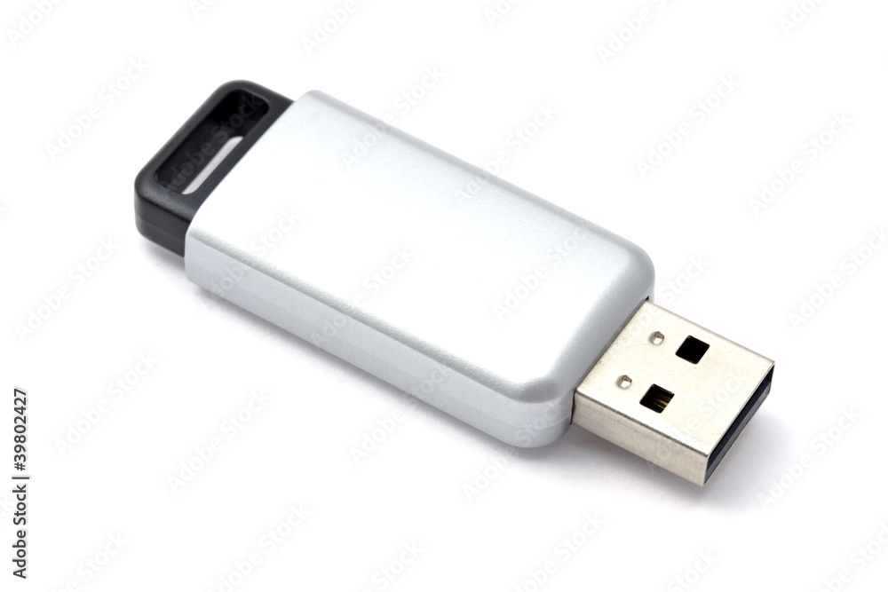 USB flash drive isolated on white USB flash drive isolated on white