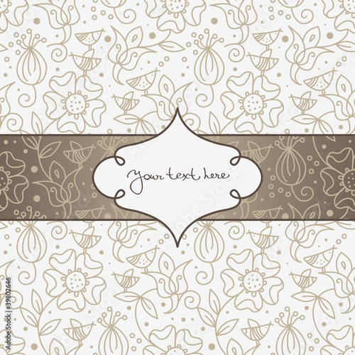 Floral banner