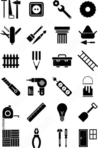 DIY tools icons