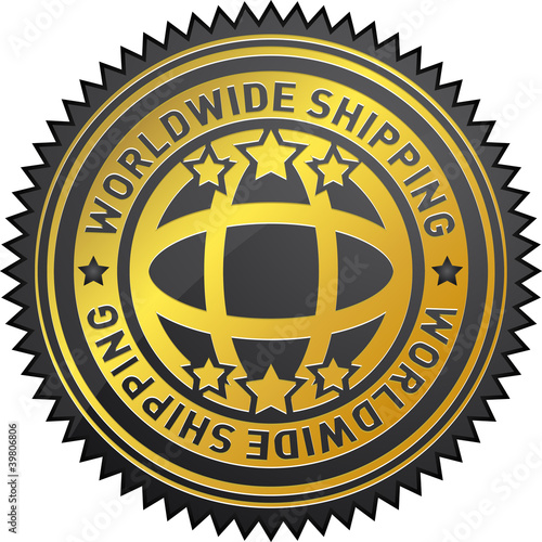 Worldwide shipping label