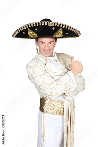 Man dressed in matador outfit