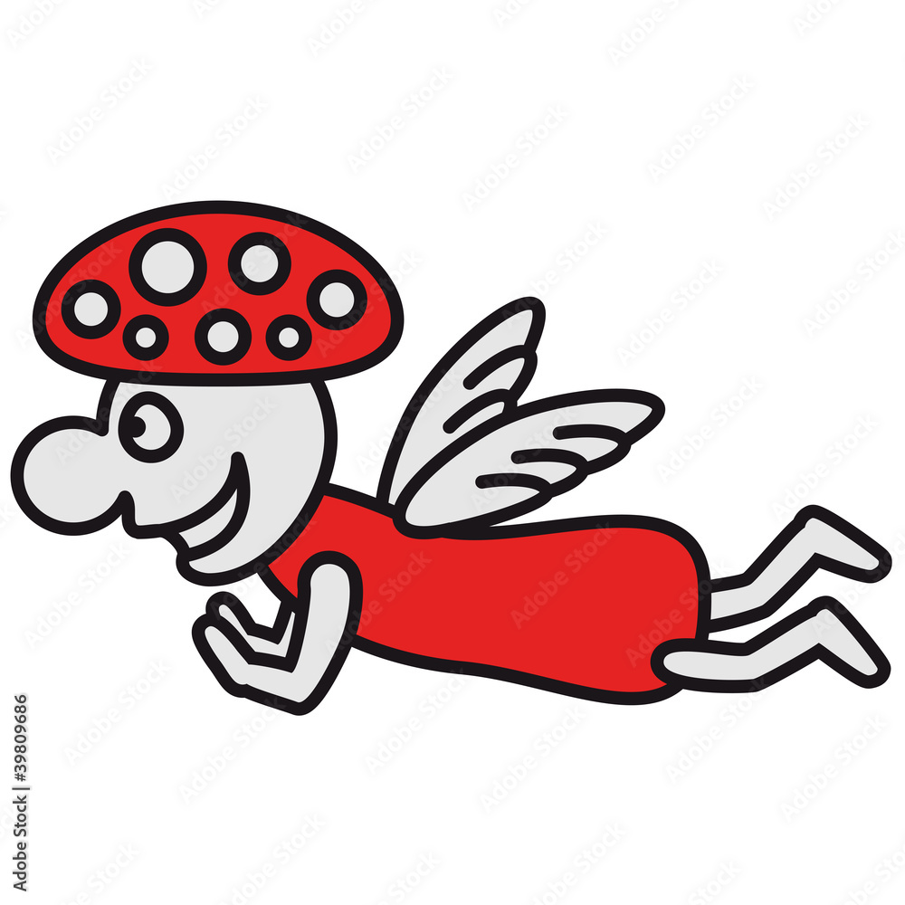 Obraz premium fly_agaric_angel_mushroom_3c