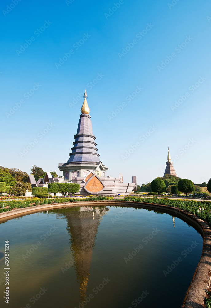 Pagoda on the top of mountain