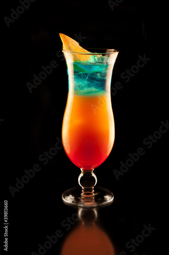 drink niebieski sex beach on the pomarańczowy alkohol koktail
