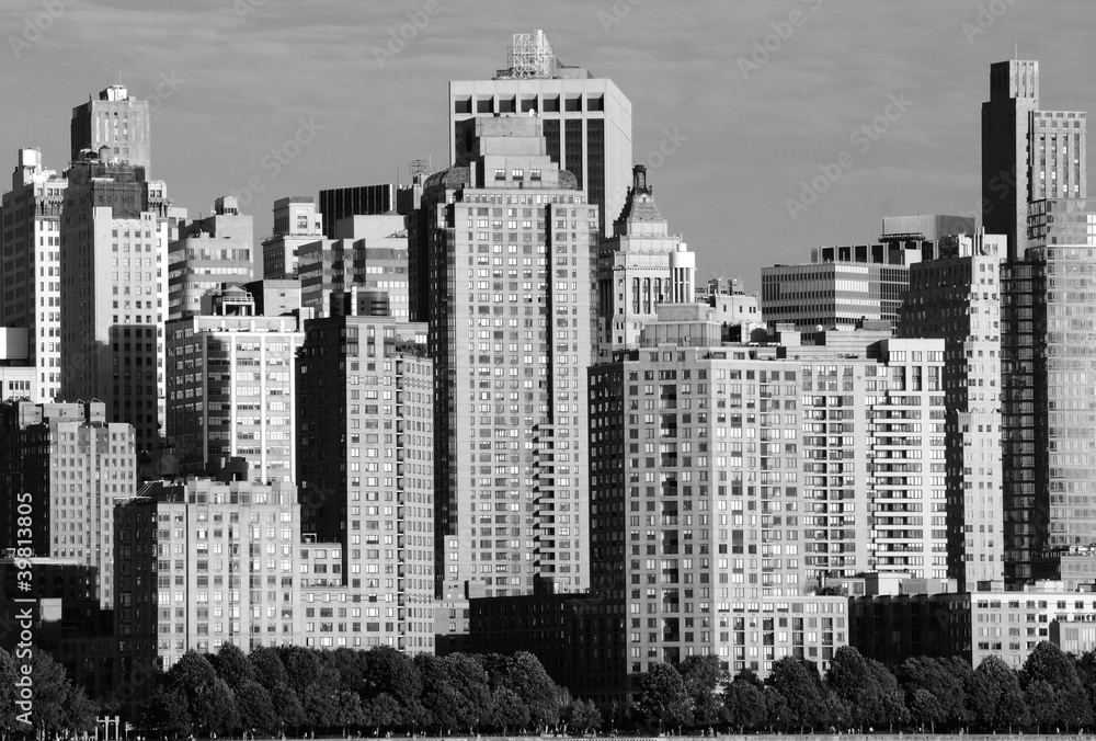 Lower Manhattan Skyline Black and White Lower Manhattan Skyline Black and White
