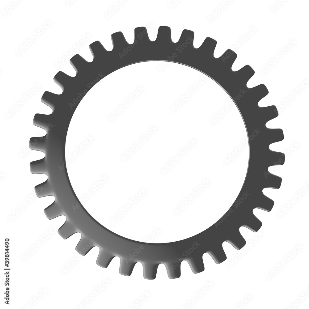3d render of clock gear wheel 3d render of clock gear wheel