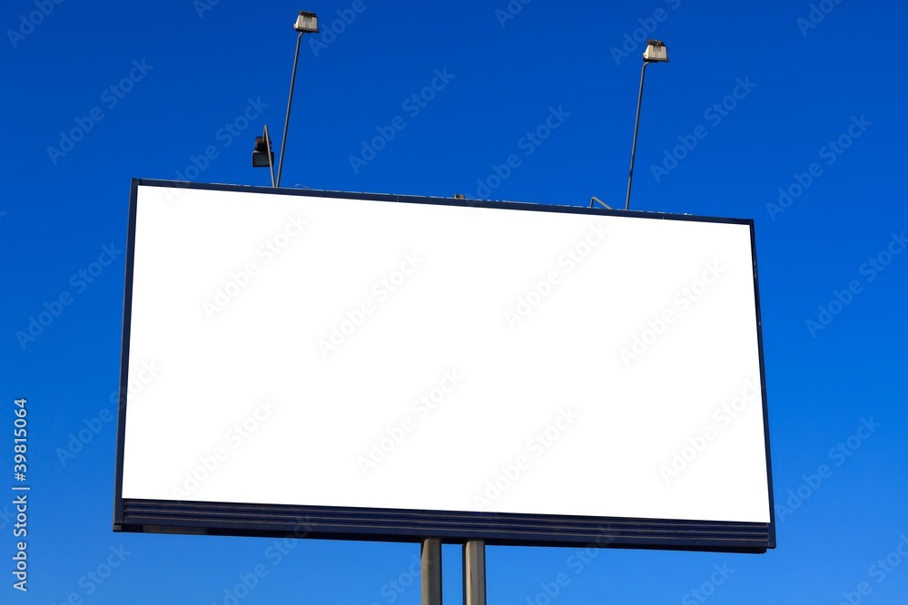 Blank billboard