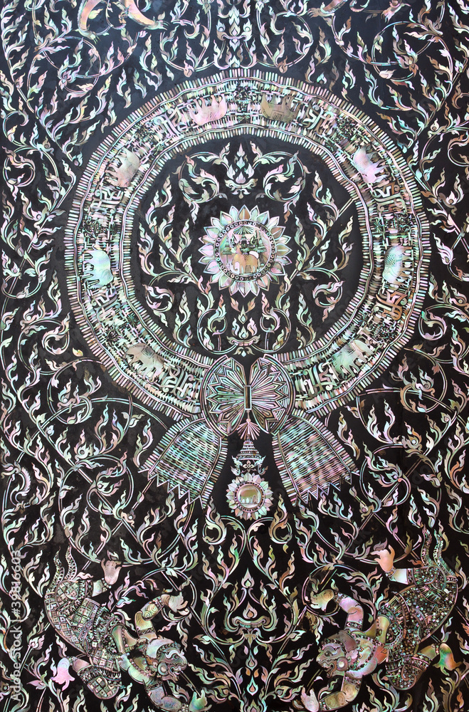 traditional Thai style art painting traditional Thai style art painting