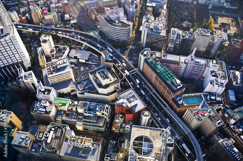 Ikebukuro à Tokyo, vue d'en haut - Japon photo