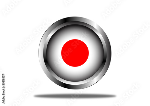Free Download Japan Flag Button - GFXLoad