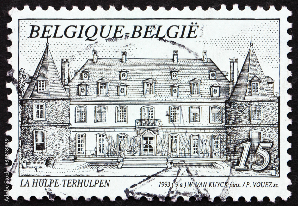 Postage stamp Belgium 1993 Castle Solvay, La Hulpe