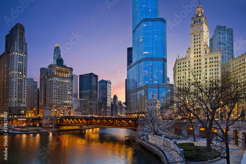 Chicago riverside.