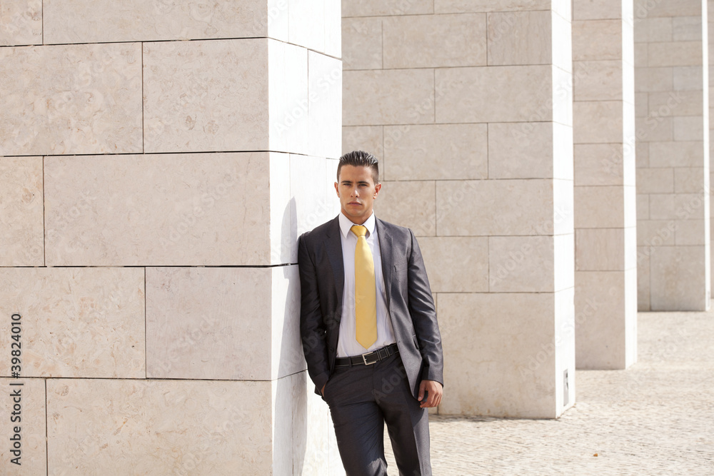 Businessman outside Businessman outside