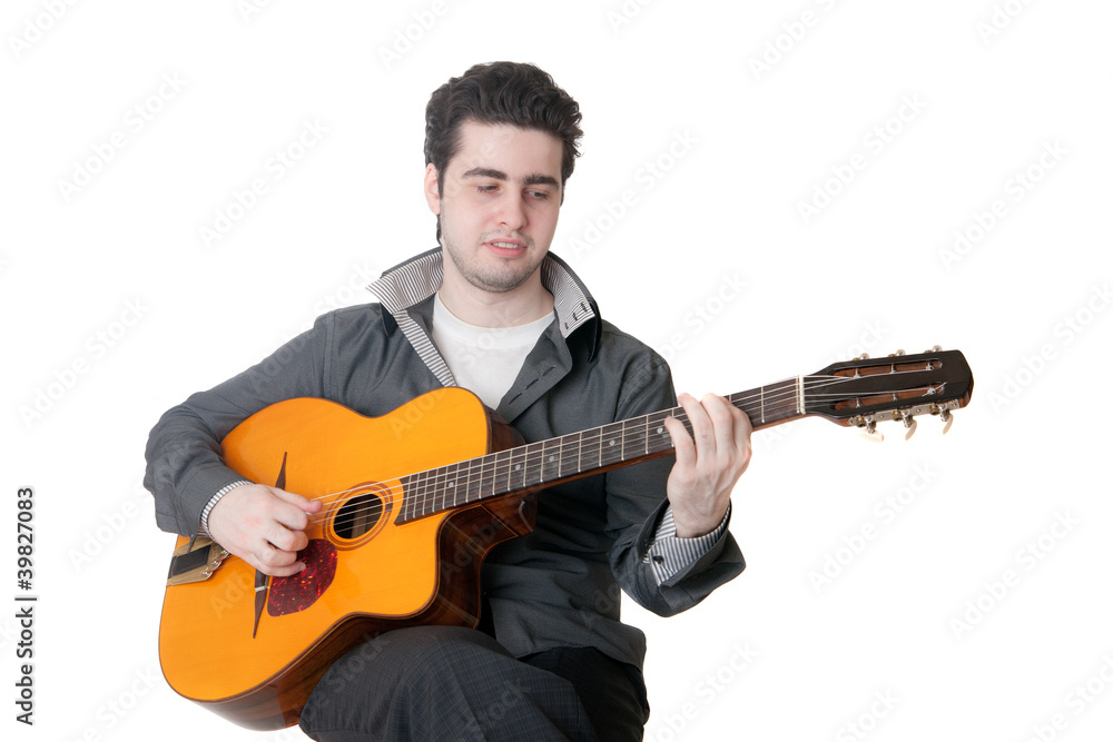 Obraz premium Portrait of the guitarist