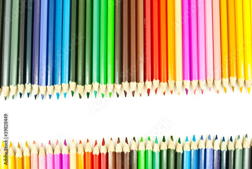 Colorful pencil texture background.