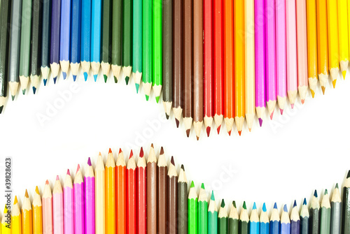 Colorful pencil texture background.