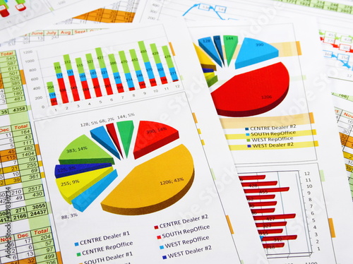 Sales Report in Graphs and Diagrams