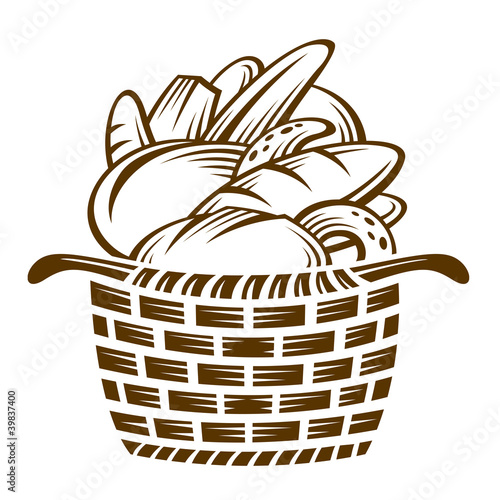 different breads in the basket