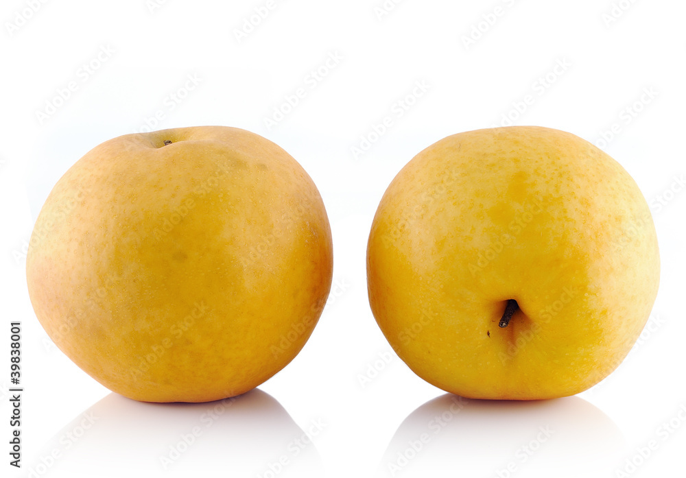 asian-pear fruit on white background