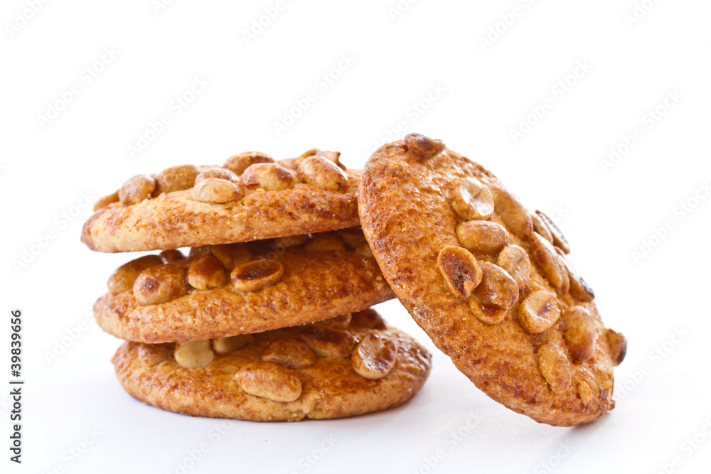 Fototapeta premium nut cookies with peanuts