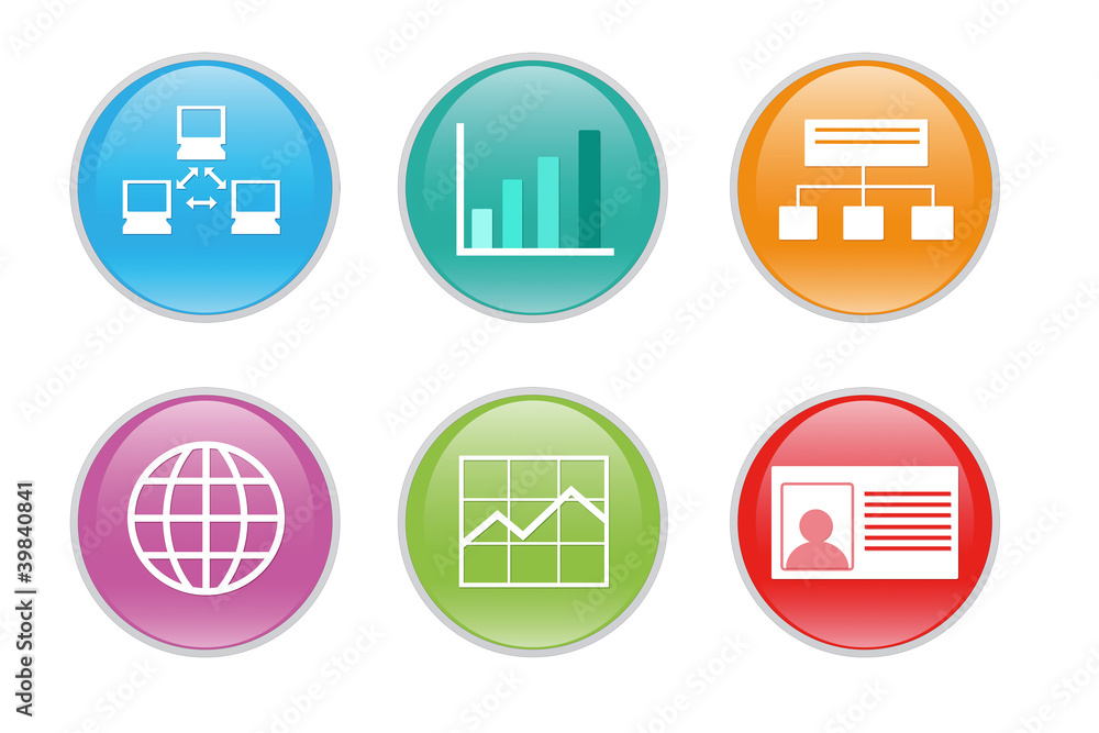 Iconos para la Web con diferentes símbolos Iconos para la Web con diferentes símbolos