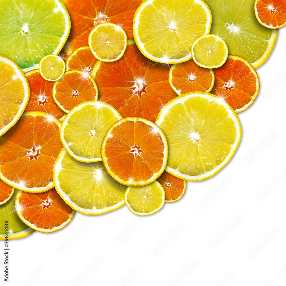 Orange and Lemon Background Orange and Lemon Background
