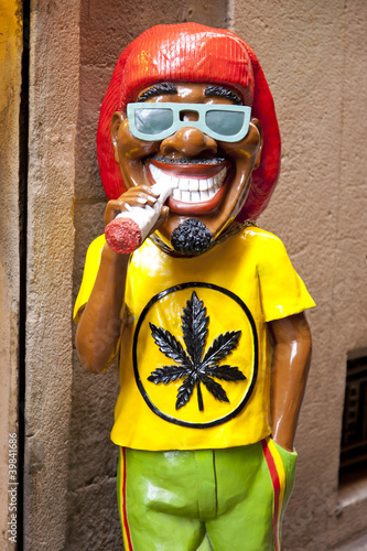 Canvastavla Reggae snowman