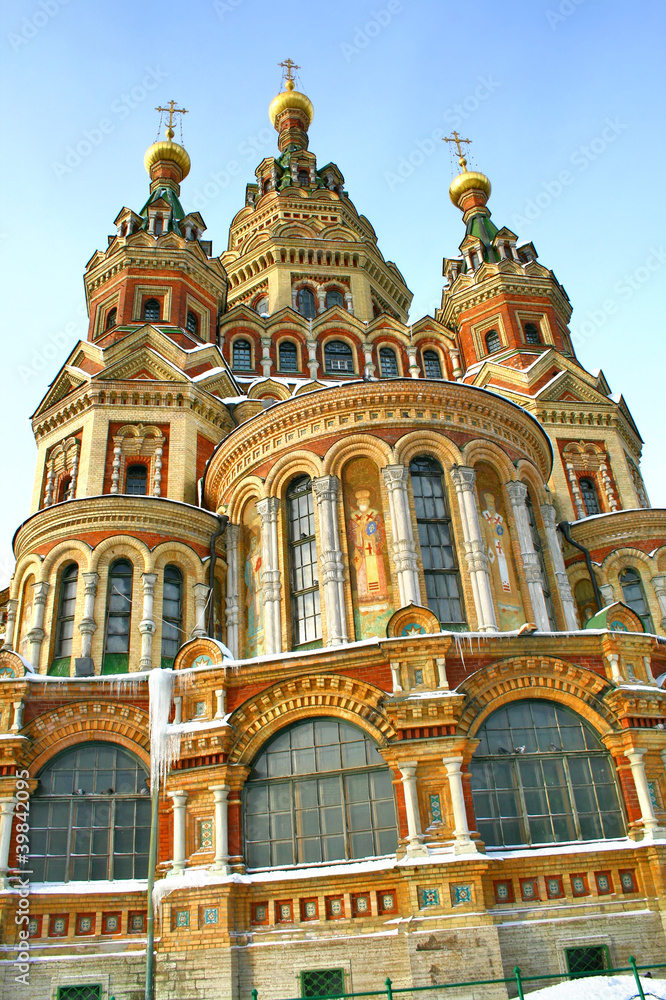 St. Peter and Paul's church in the Peterhof near St. Petersburg