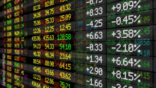 Stock Market board looped HD