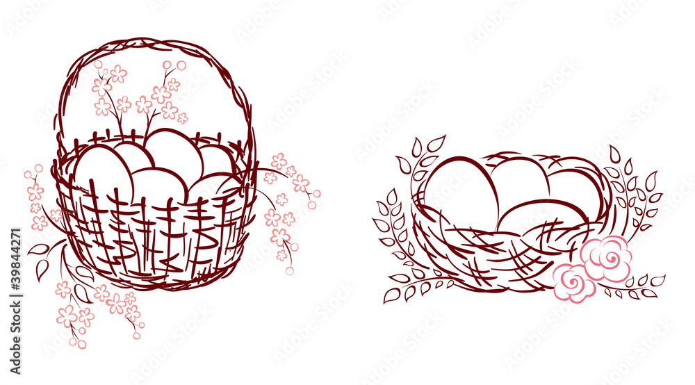 Fototapeta premium Set -- symbols of Easter
